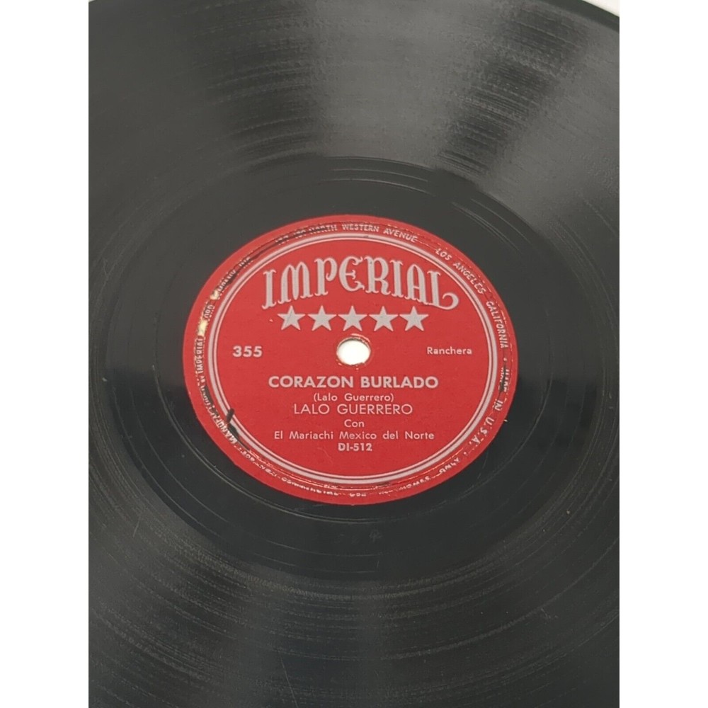 Lalo Guerrero Imperial 78 Corazon Burlado El Lavadero Latin Spanish Vinyl VTG